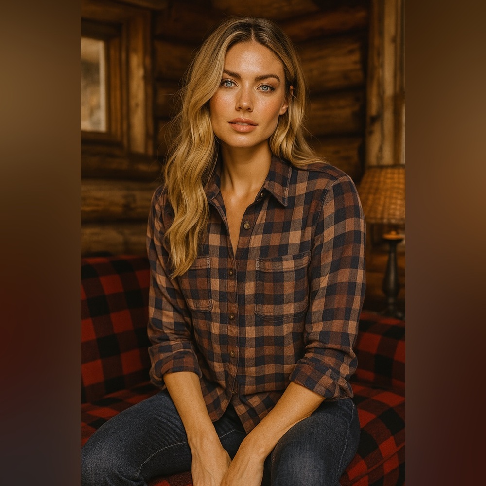 Carhartt Plaid Flannel Longsleeve Shirt Heritage Workwear Fall Essential XL